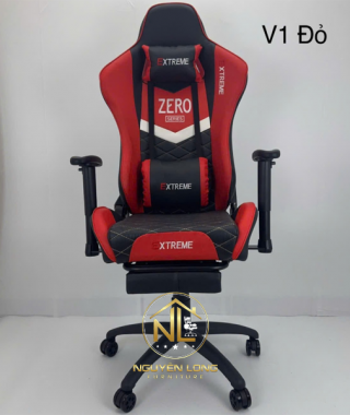 Ghế Công Thái Học V1 Đỏ có gác chân