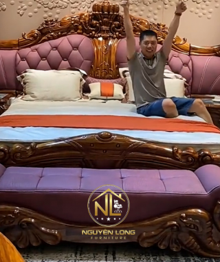 Bộ giường nhập khẩu GNK010