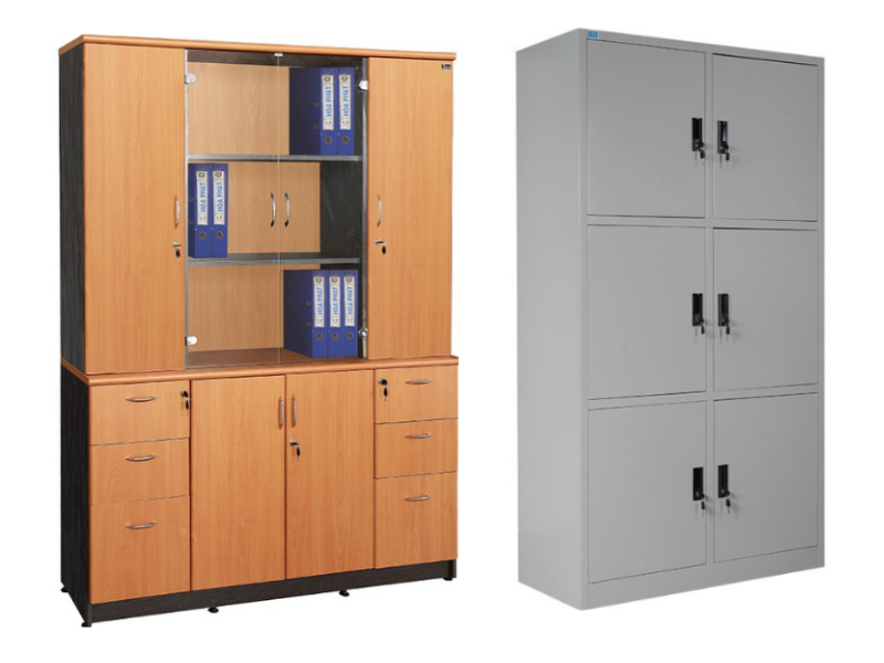 Chọn tủ hồ sơ sắt hay tủ gỗ cho văn phòng hiện đại?