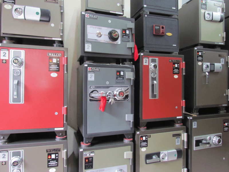 Cửa hàng bán két sắt chống cháy, an toàn tại Hóc Môn