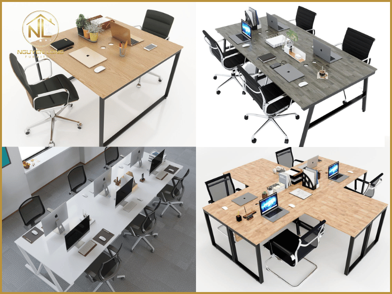 Các mẫu bàn cụm văn phòng phổ biến tại Hóc Môn