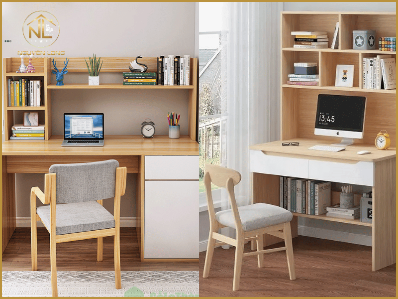 Giới thiệu cửa hàng bán bàn học có giá sách, ghế đồng bộ tại Hóc Môn