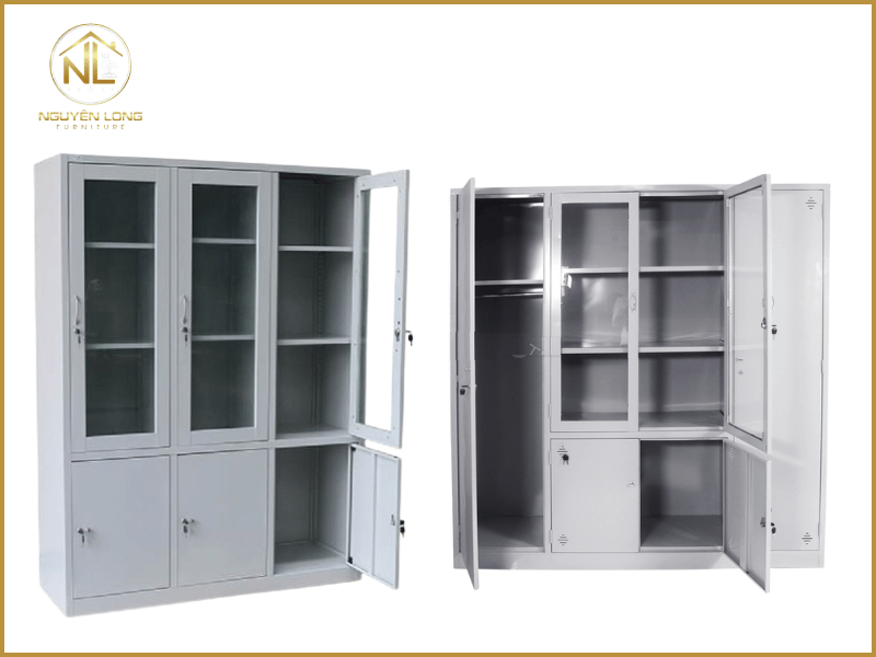 Tủ hồ sơ sắt đa năng 3 cánh có khóa an toàn